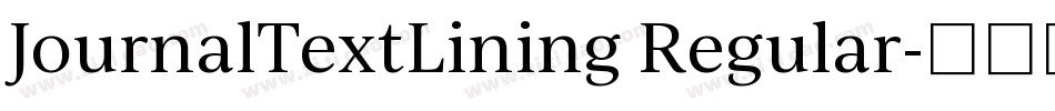 JournalTextLining Regular字体转换